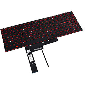 KEYBOARD MSI PULSE GL66 CROSSHAIR15 KATANA15 CYBORG15WITH BACKLIGHT RED