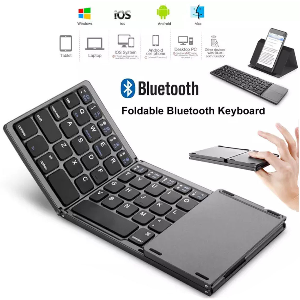 MINI KEYBOARD BLUETOOTH FOLDABLE B033 ARABIC ENGLISH