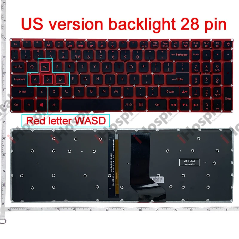 KEYBOARD ACER NITRO 5 AN515-51-5082 AN515-42 WITH BACK LIGHT