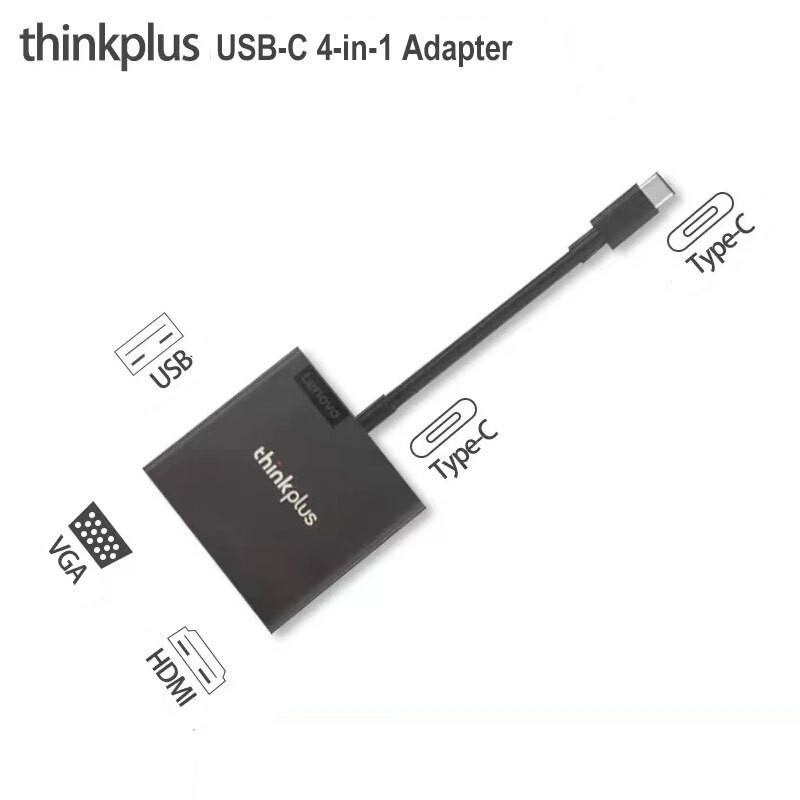 1P4X91D69716 LENOVO THINKPLUS USB-C 3IN1 USB-C TO USB +VGA +HDMI  ORIGINAL