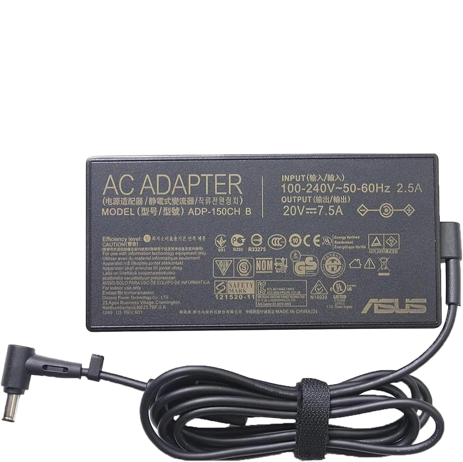 ADAPTER ASUS 20V 7.5A 150W PIN 6.0*3.7MM ADP-150CH B ORIGINAL