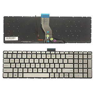 KEYBOARD HP PAVILION 15-AB SILVER ARABIC BACKLIGHT