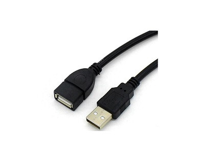 USB 2.0 EXTENTION CABLE 1.5M BLACK HEAD A-F USB EXTENTION DATA CABLE