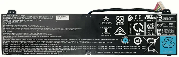 BATTERY ACER PREDATOR TRITON 500 PT515-51 AP18JHQ ORIGINAL