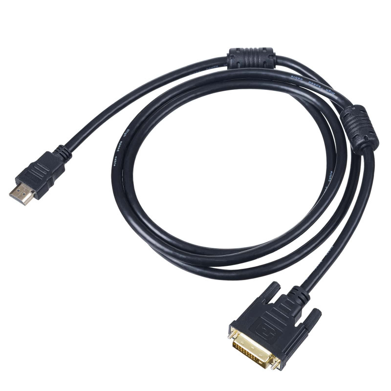 HDMI CABLE  TO DVI 24+1  1.8M