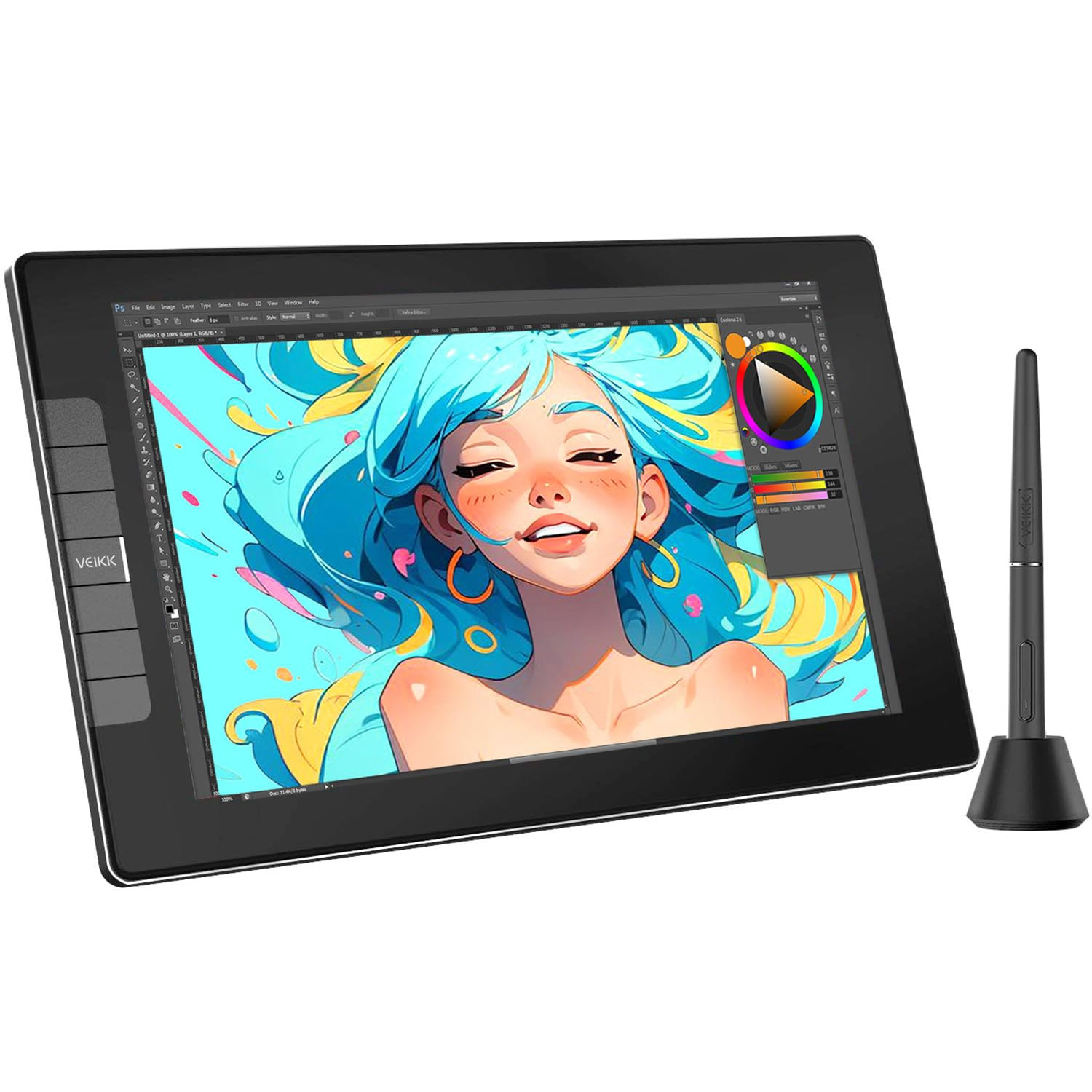 VEIKK VK1200 GRAPHICS DRAWING TABLET WITH SCREEN, 11.6 INCH FULL-HD PEN DISPLAY