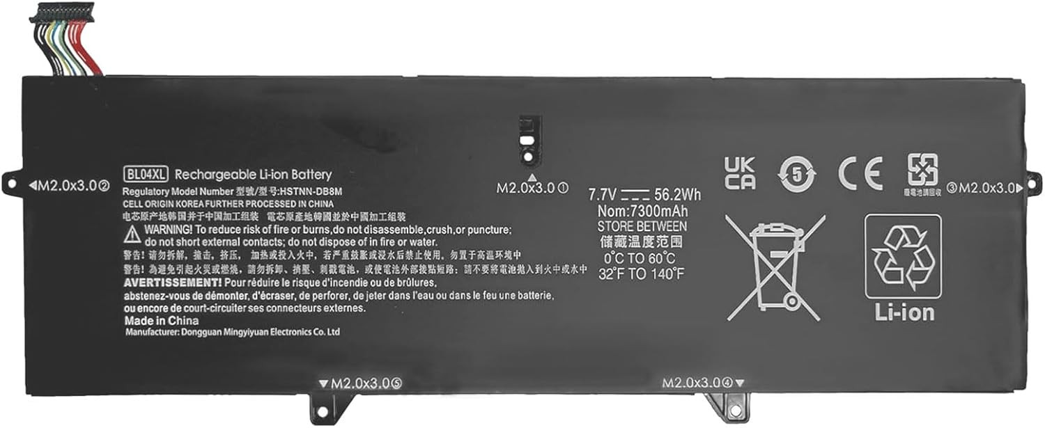 BATTERY HP ELITEBOOK X360 1040 G5 G6 BL04XL ORIGINAL 7.7V 56.2Wh/7300mAh