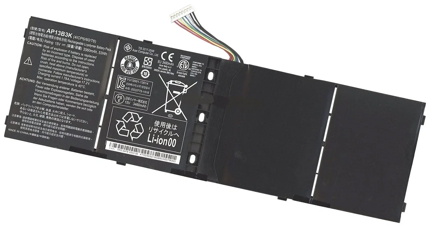 BATTERY ACER V5 M5-583 V5-472 AP13B3K ORIGINAL 15.0V 53Wh