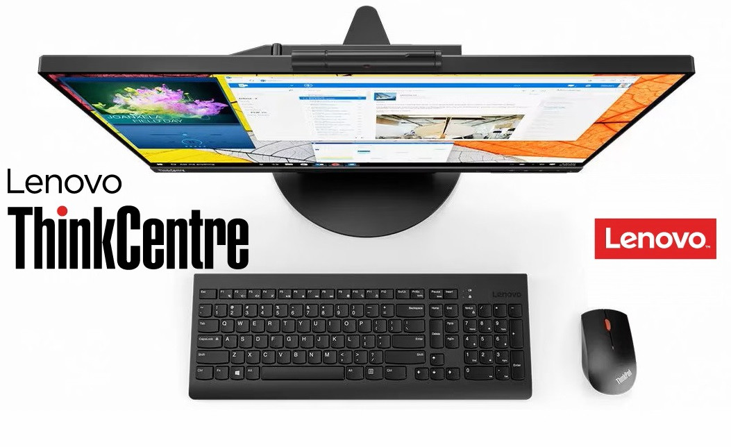 LENOVO AIO ALLIN1  THINKCENTER TIO24GEN3 + M720Q CORE I5-8500T 16GB RAM 512GB STORAGE 24" WINDOES 10+ KEYBOARD & MOUSE