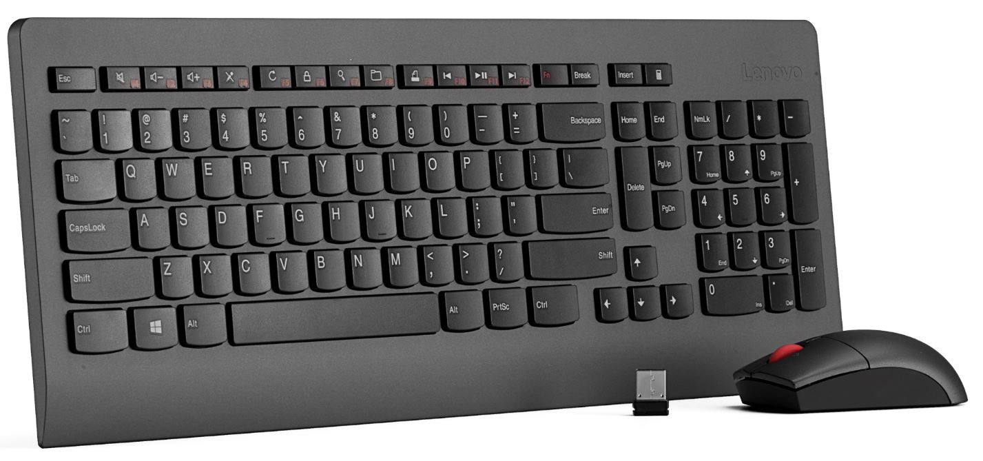 LENOVO COMBO KEYBOARD & MOUSE WIRELESS ULTRASLIM PLUS 03X8202 ENGLISH / ARABIC