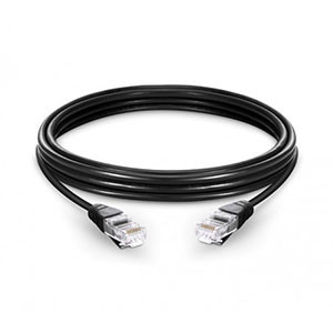 PATCH CORD CAT6 BLACK (0.25M,0.5M,1M,2M,3M,4M,5M)